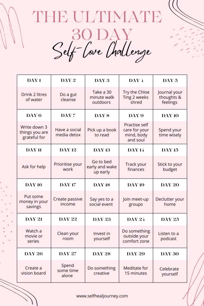 A 30-day Self-Improvement Challenge - Updated Monthly