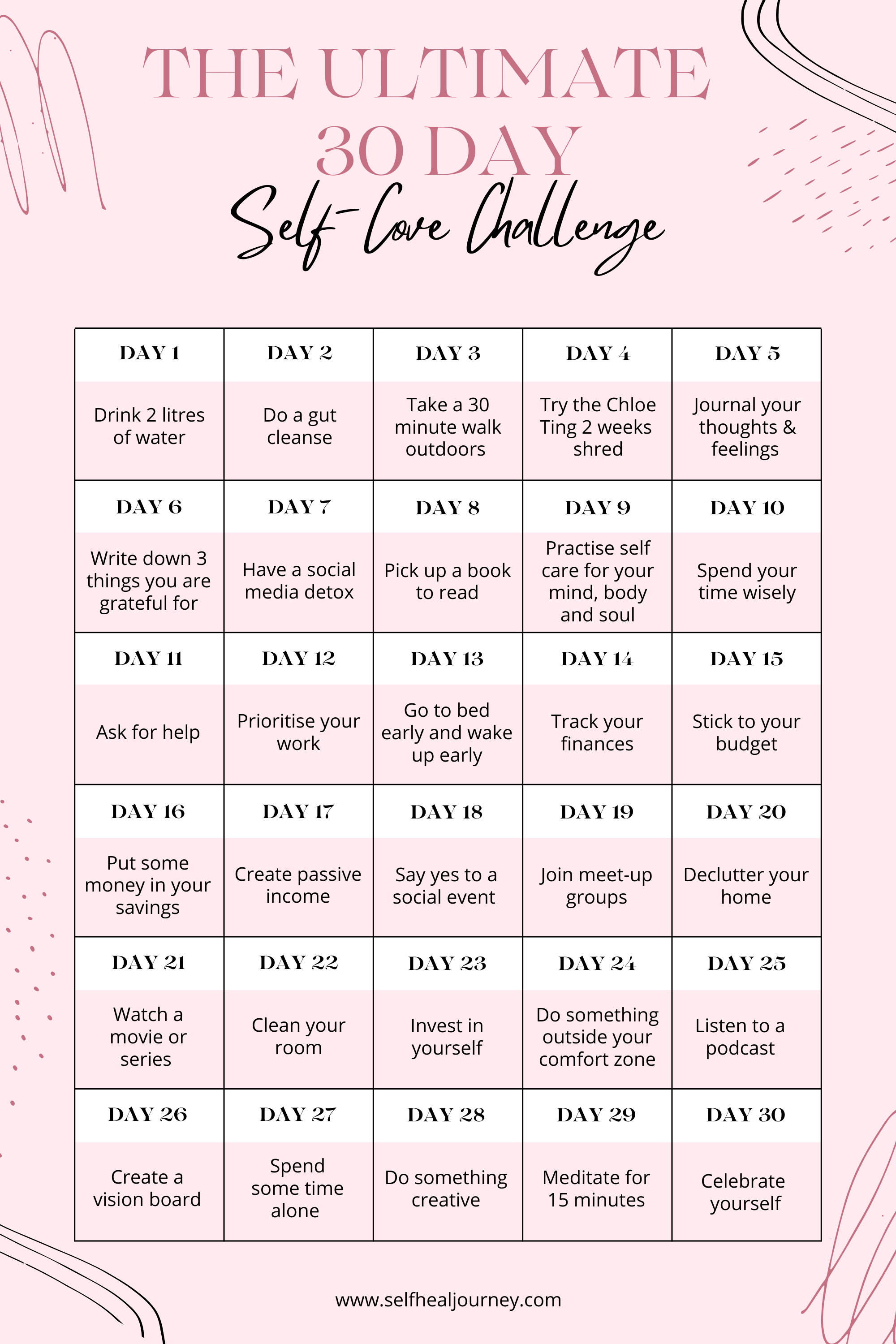 30-Day Glow-Up Challenge with the Best Glow-Up Tips