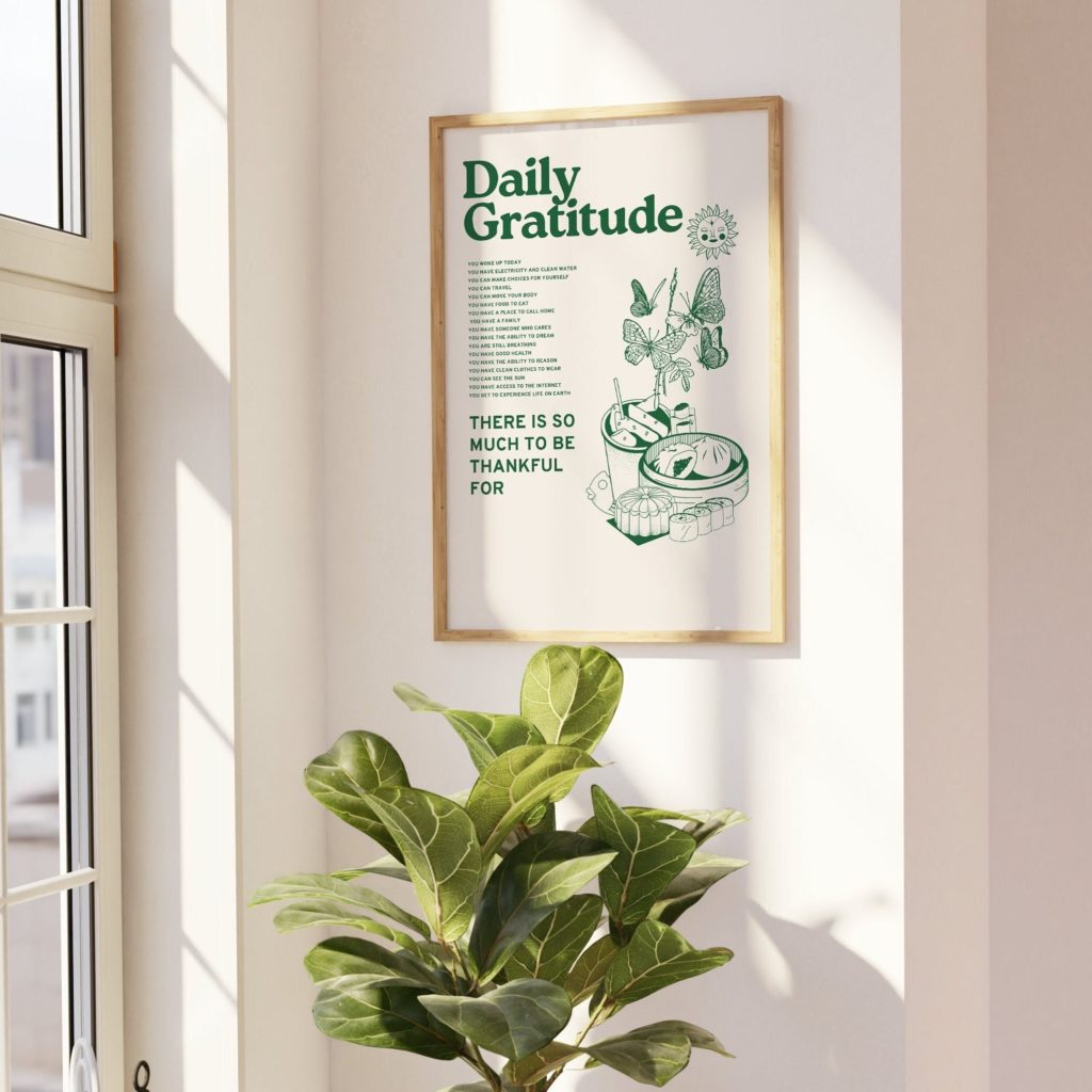 daily gratitude poster