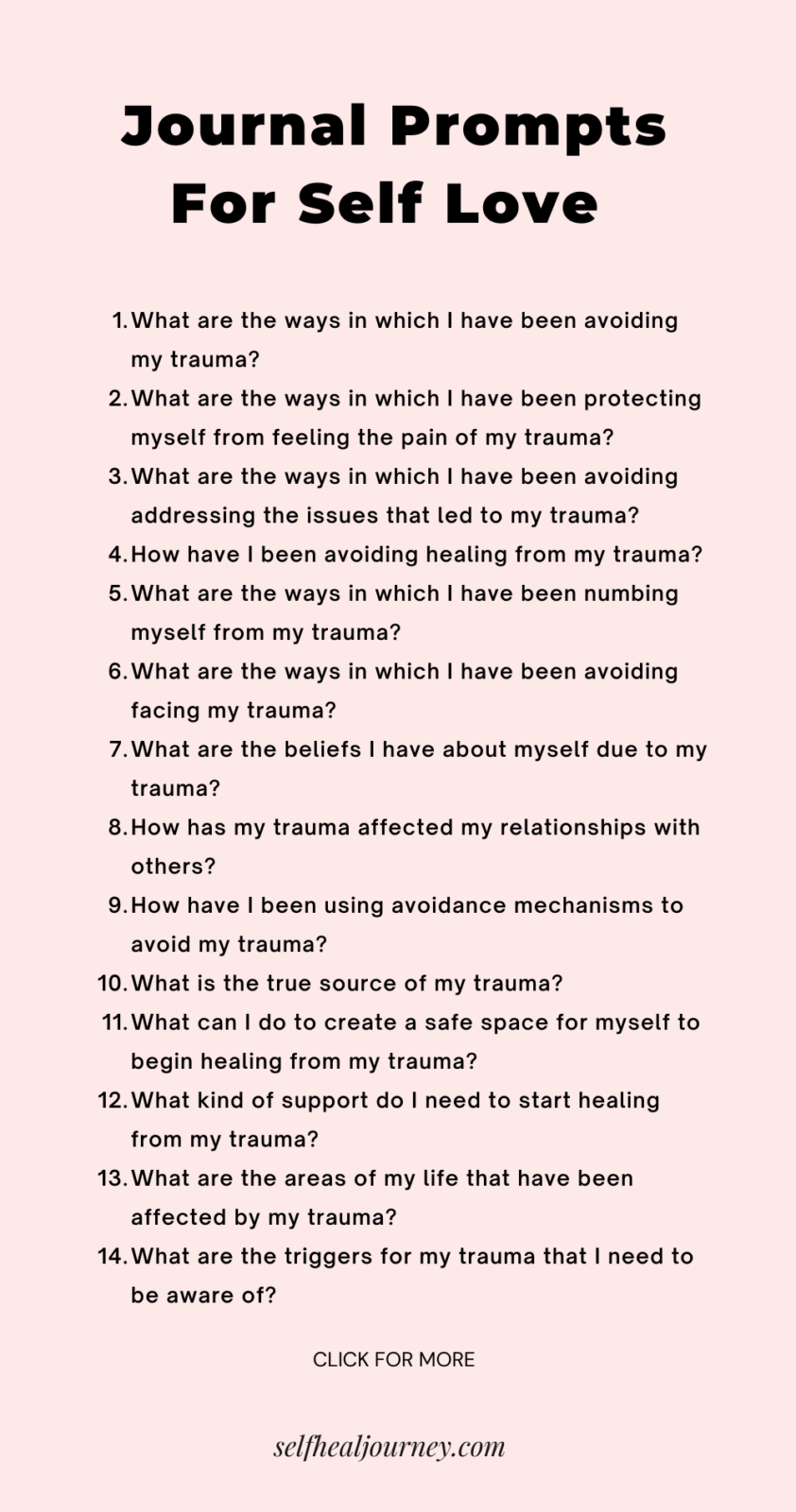 50 Powerful Journal Prompts for Self Love - selfhealjourney.com