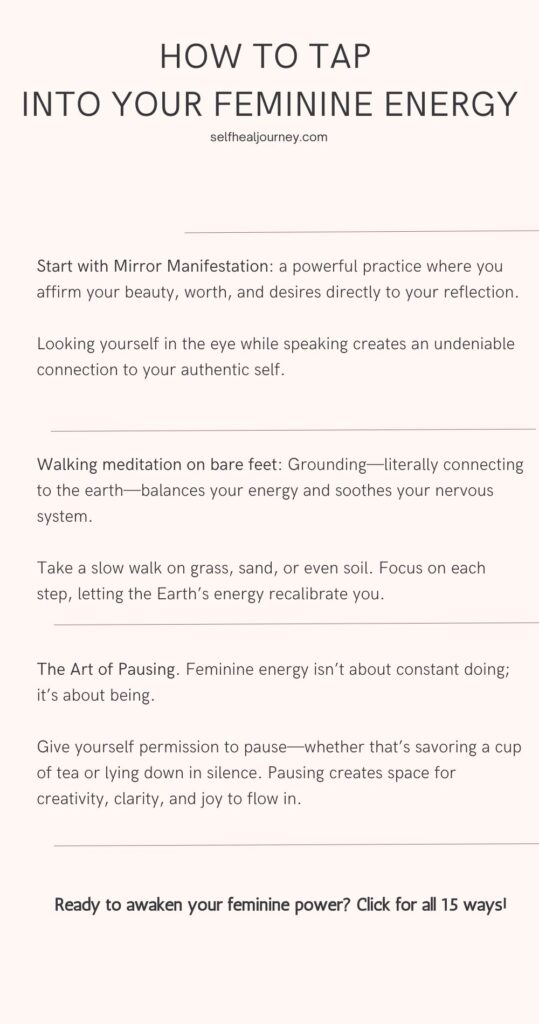 how to tap into your feminine energy