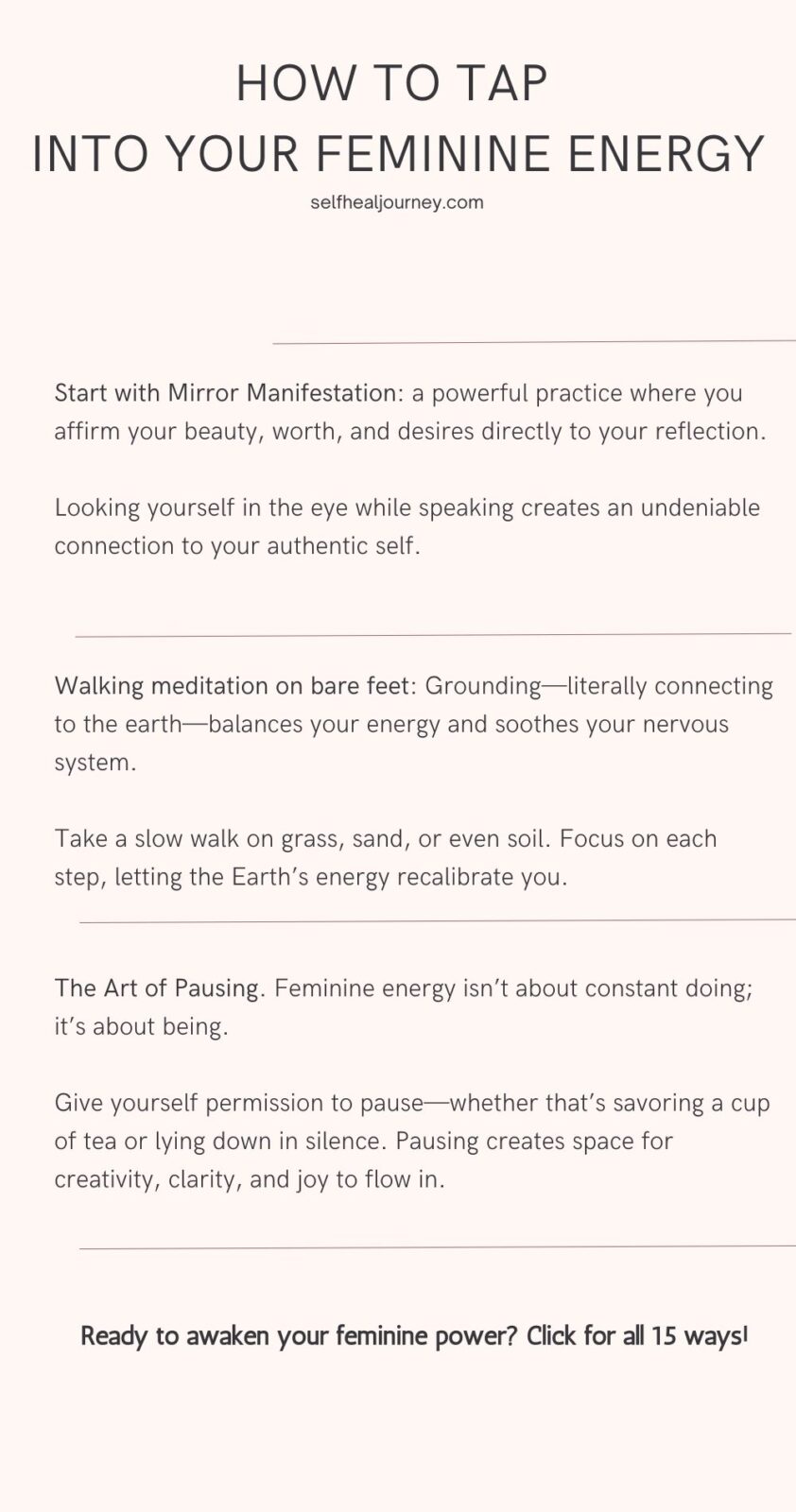 How To Tap Into Your Feminine Energy