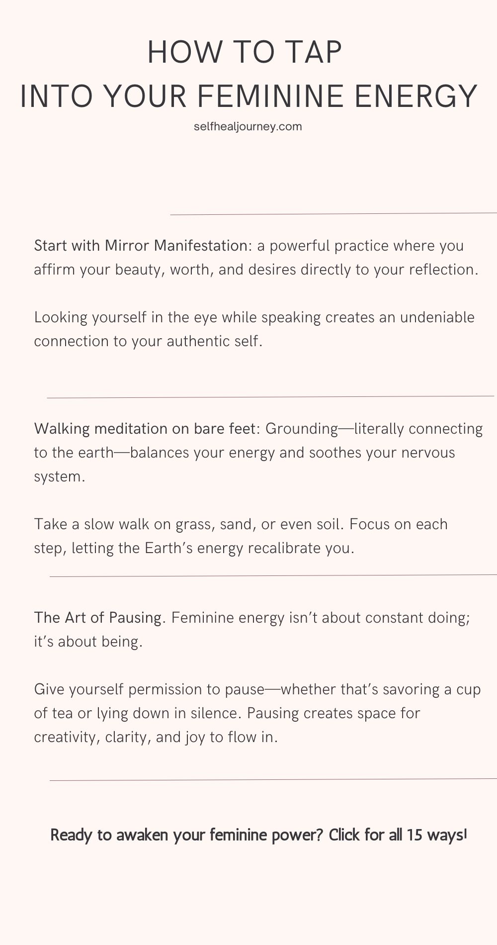 How To Tap Into Your Feminine Energy