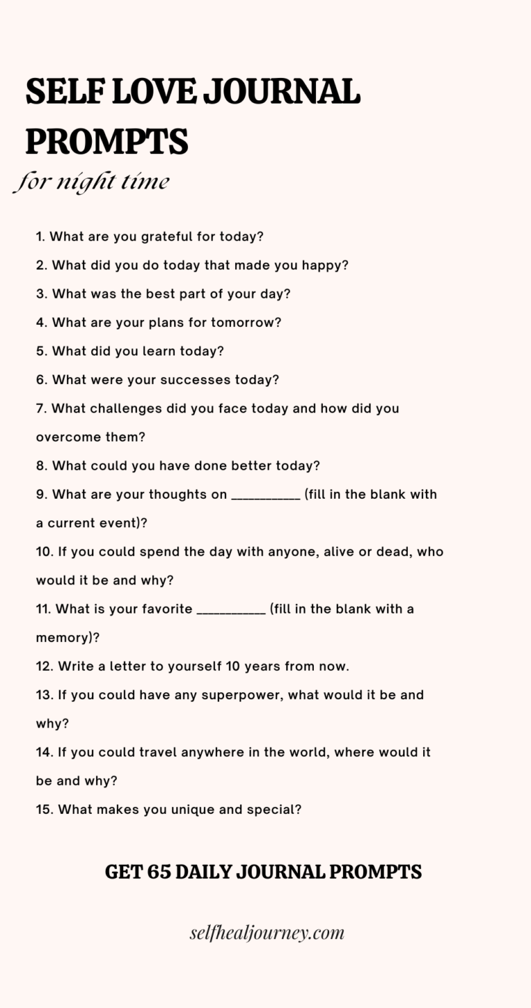 65 Self Love Journal Prompts That Will Raise Your Self Worth ...