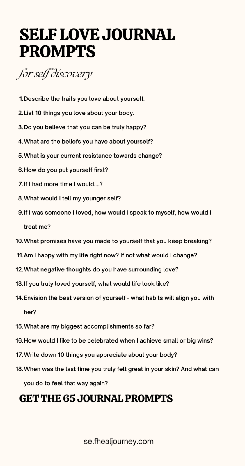 65 Self Love Journal Prompts That Will Raise Your Self Worth ...