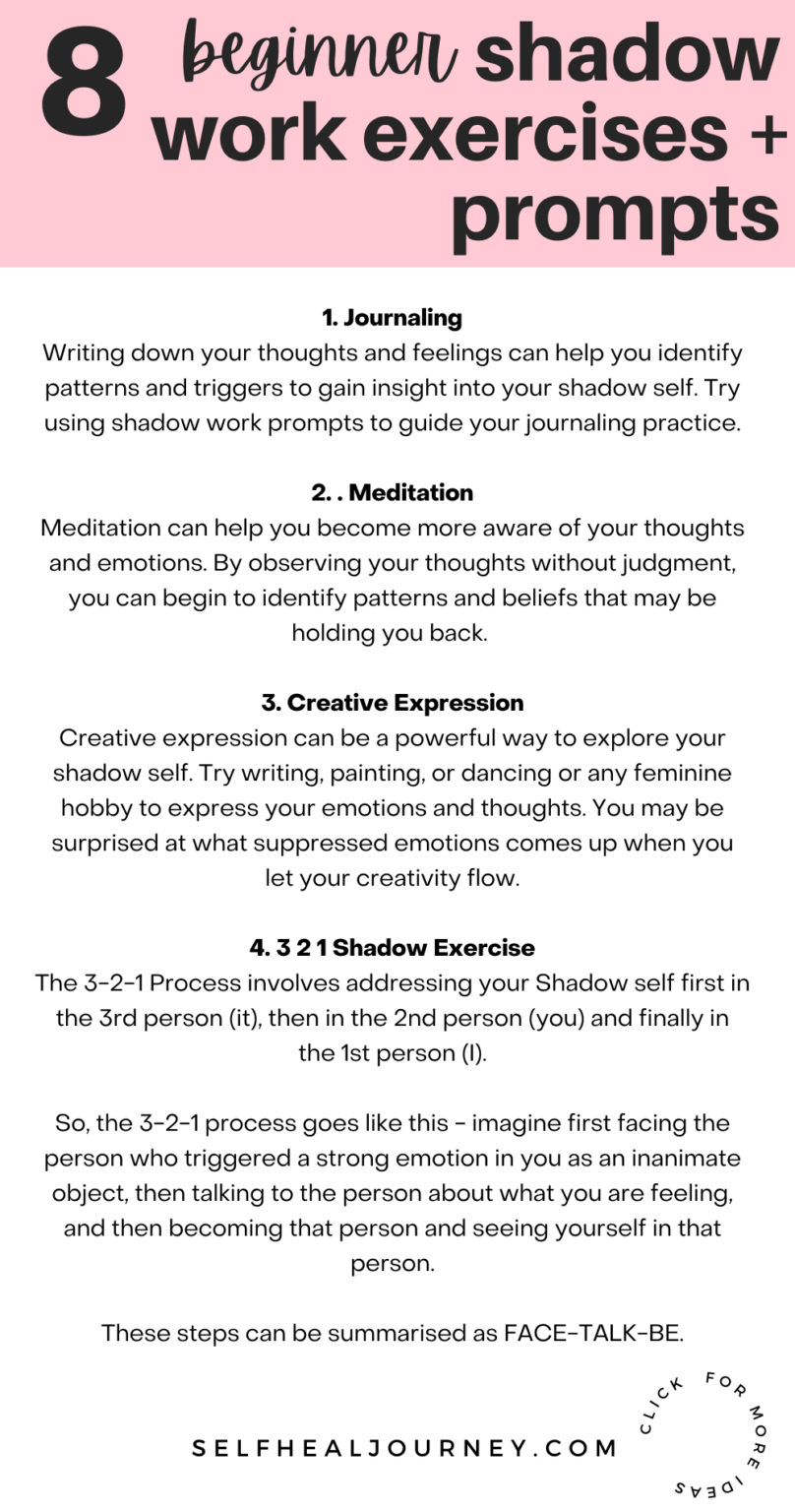 8 Shadow Work Exercises To Face Your Inner Demons