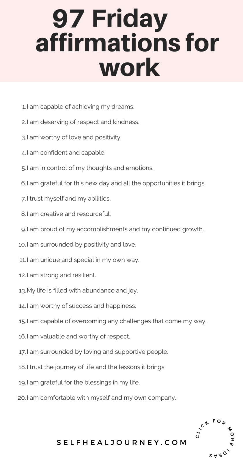 97 Friday Affirmations To Start The Weekend On A Positive Note