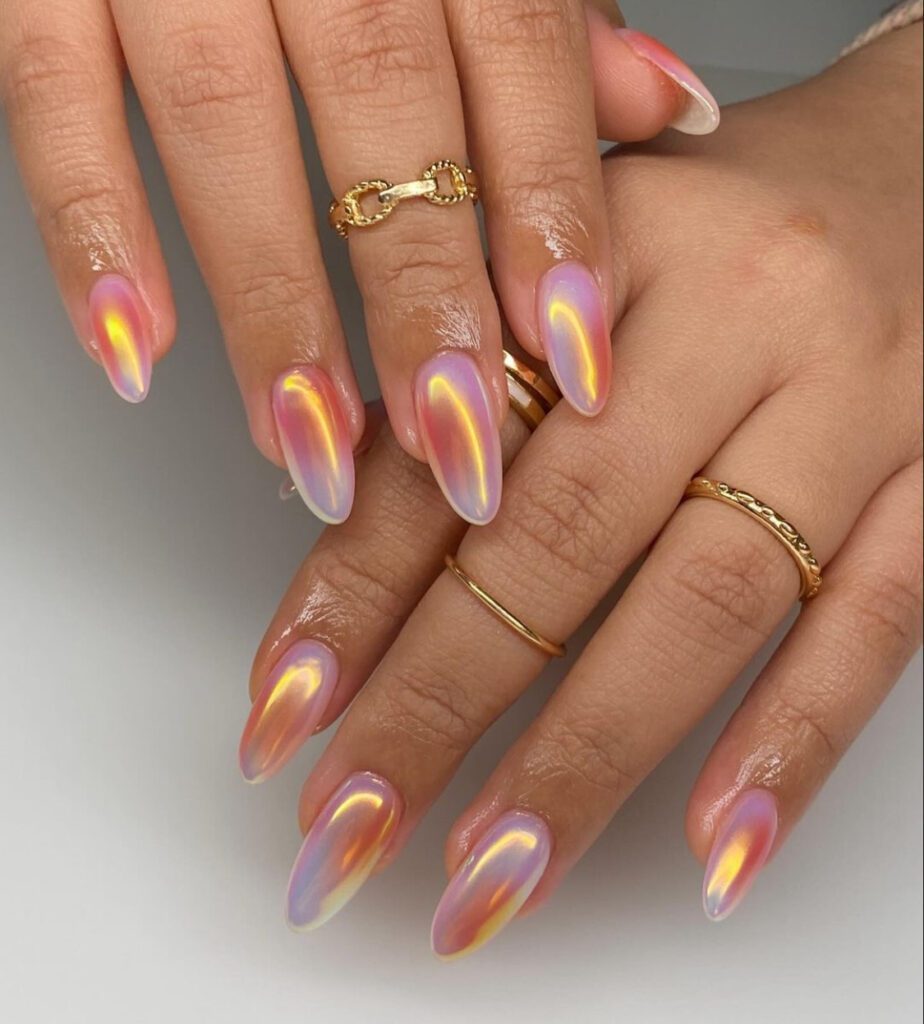 pink summer nails
