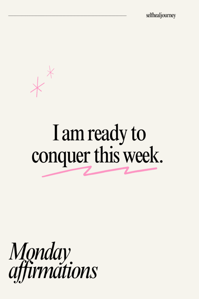 monday affirmations for work