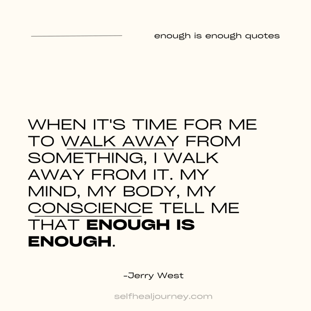 enough is enough quotes