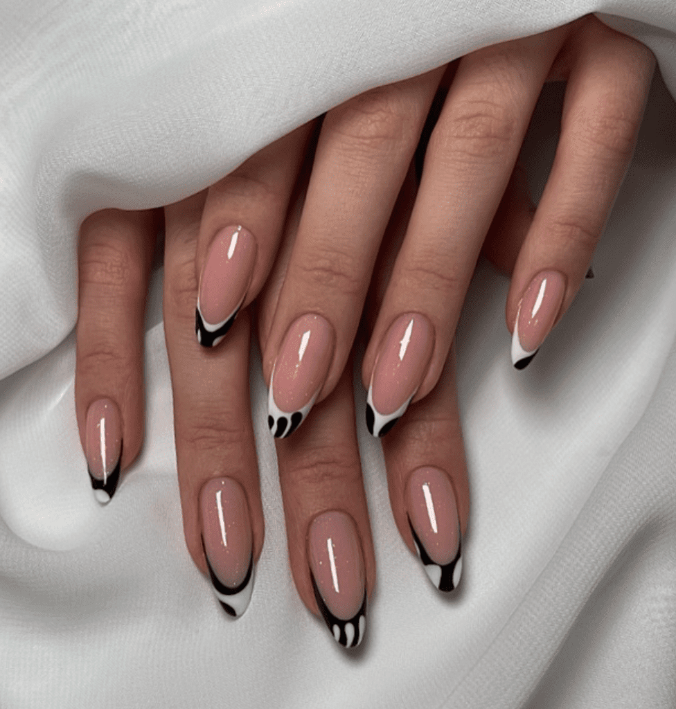 fall french tip nails
