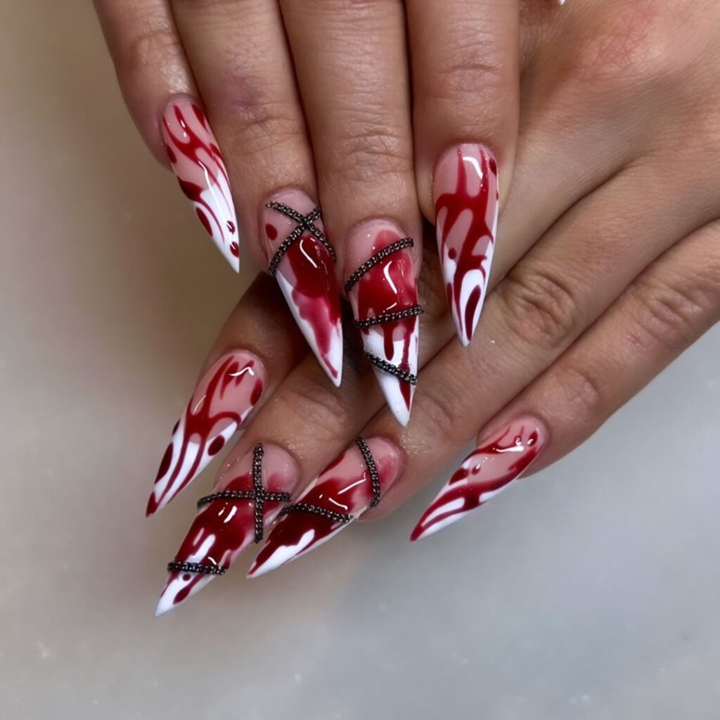 halloween nails easy