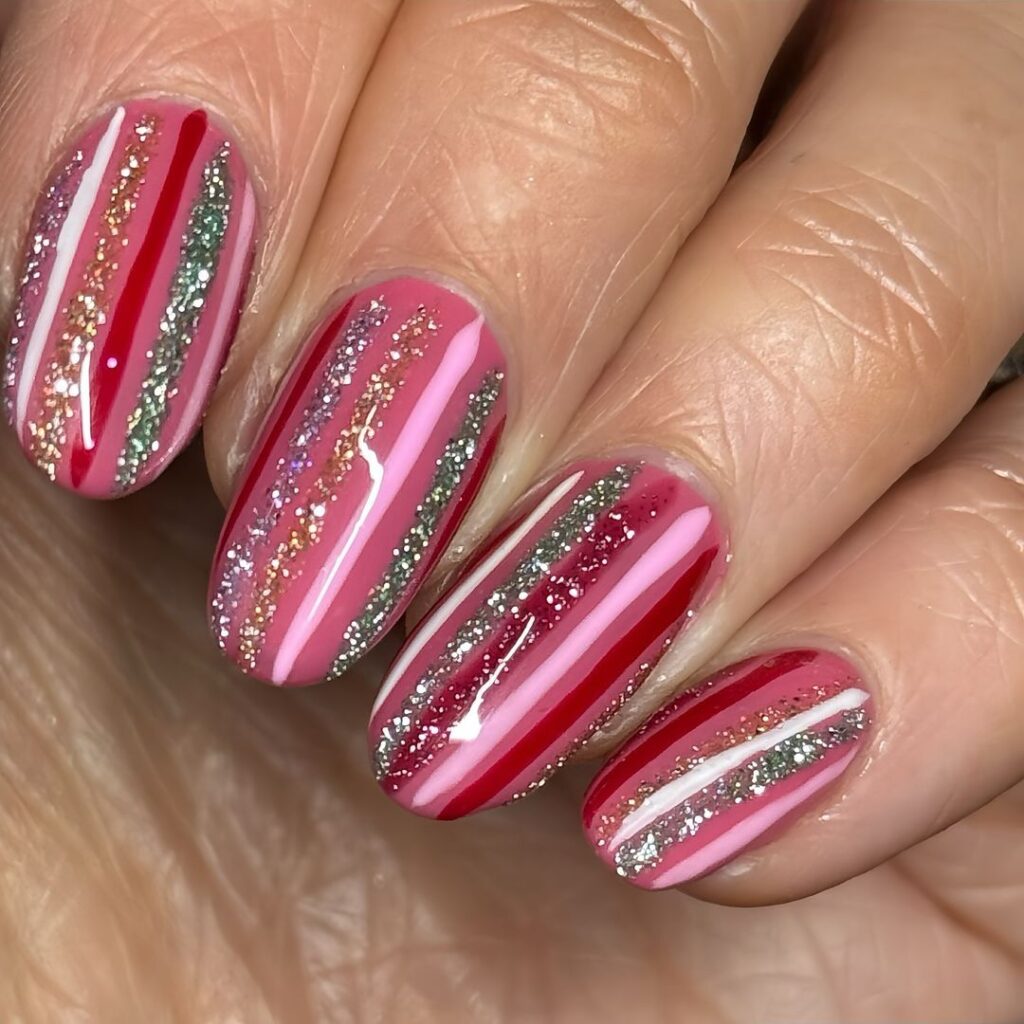 winter christmas nails