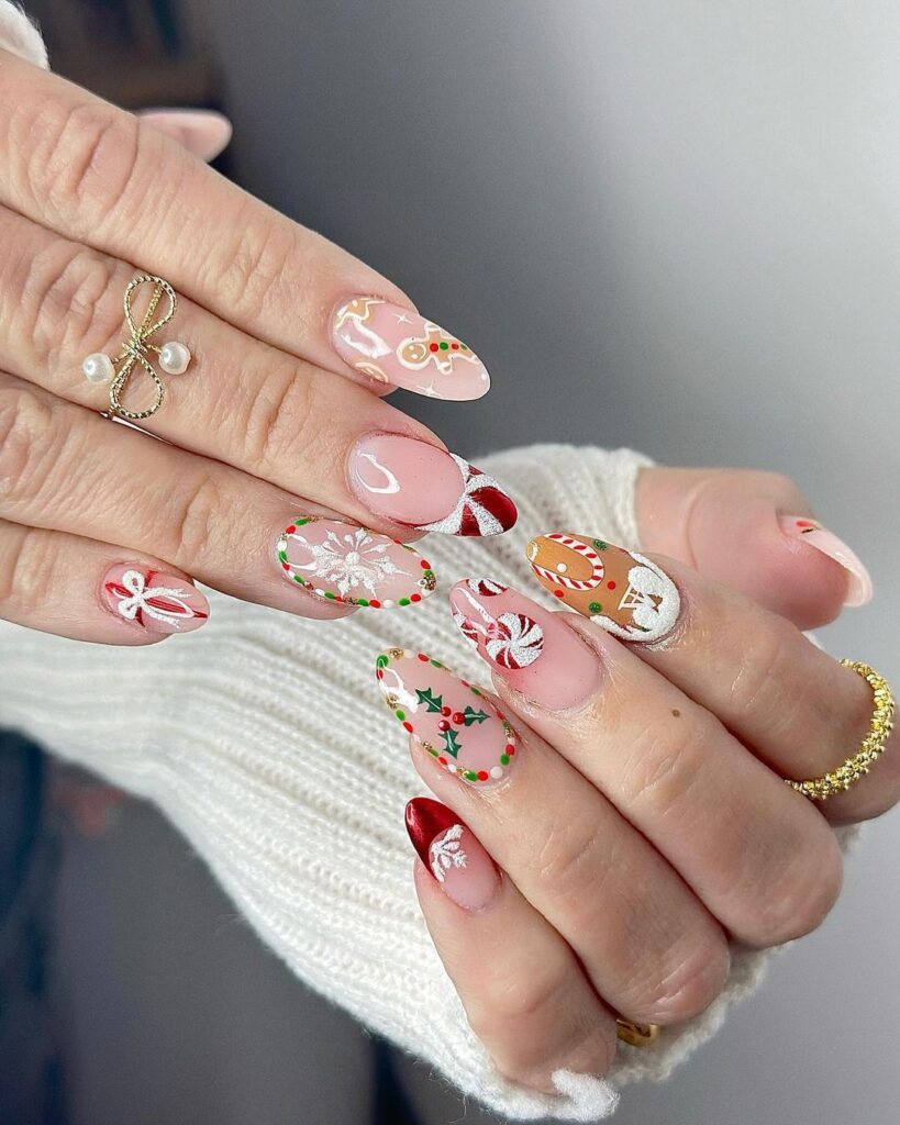 christmas nail design