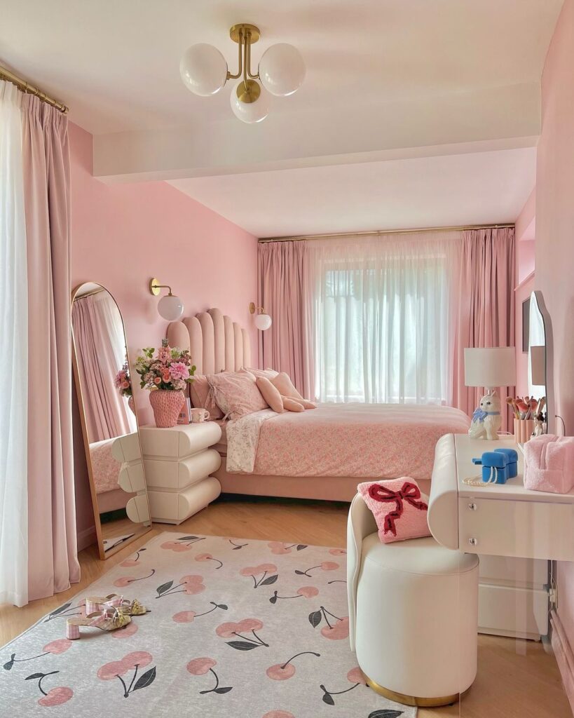 girly apartment decor bedroom