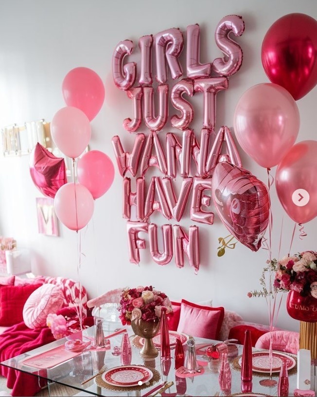 galentines party decor theme