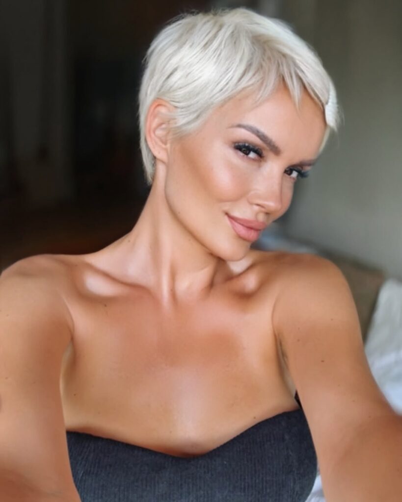 short feminine pixie cut