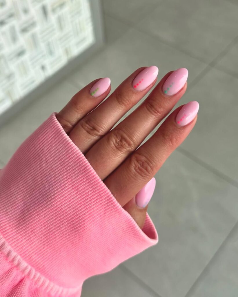 green hibiscus summer nails flower design french tip pretty