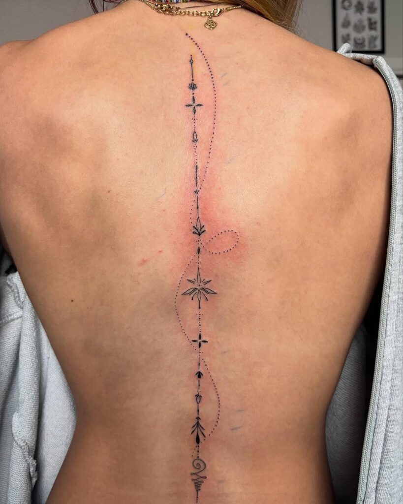 dark feminine tattoos stencil