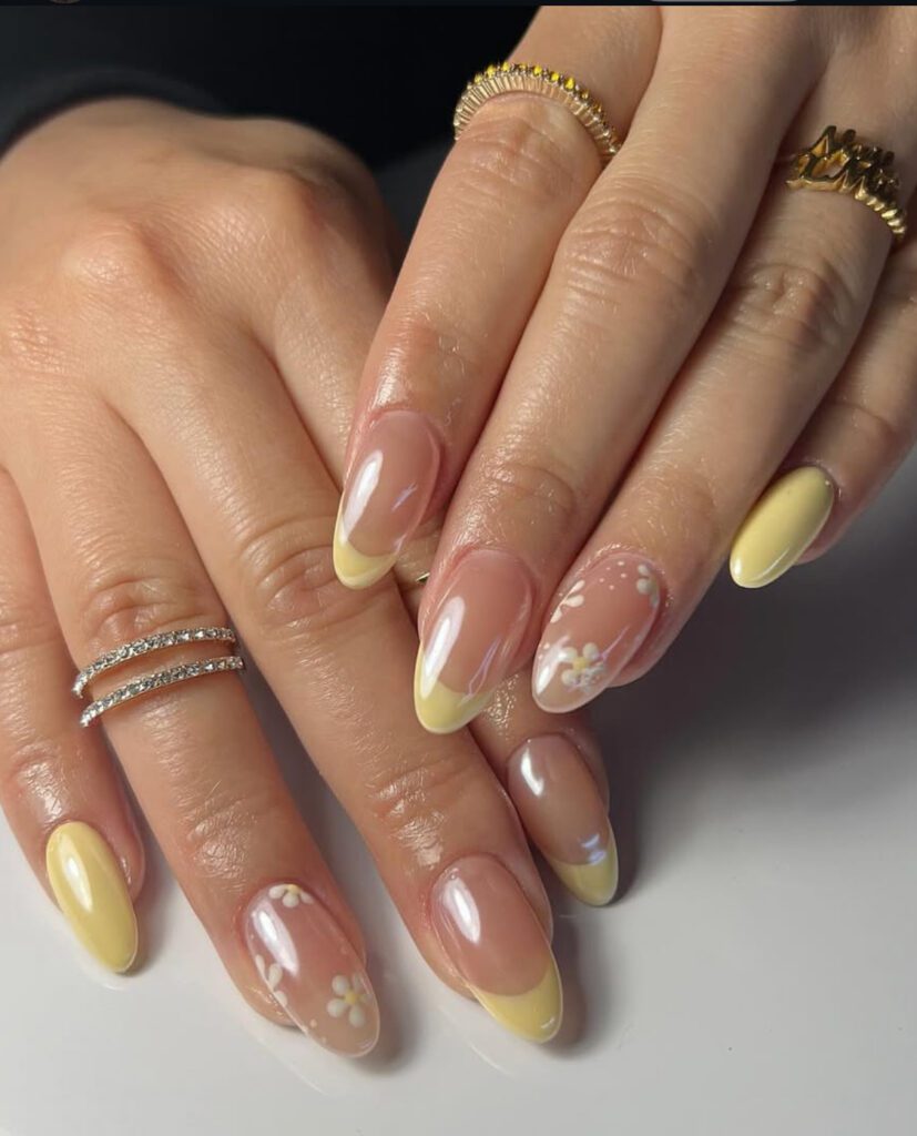 butter yellow nails