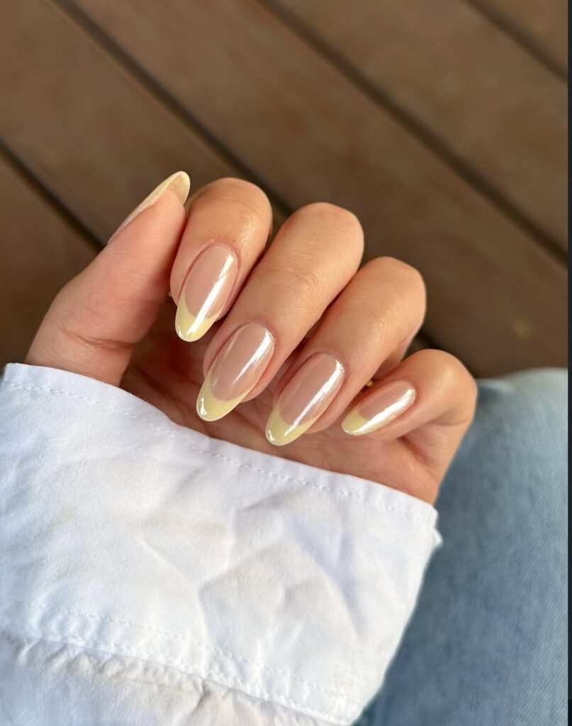 butter yellow nails