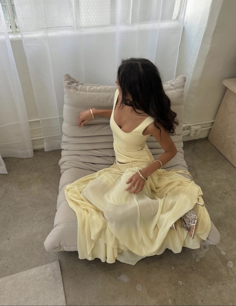 butter yellow dress
