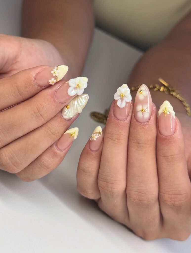 butter yellow nails