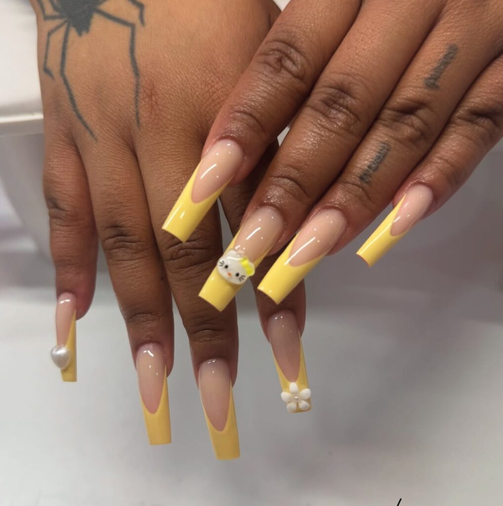 buttery yellow nails