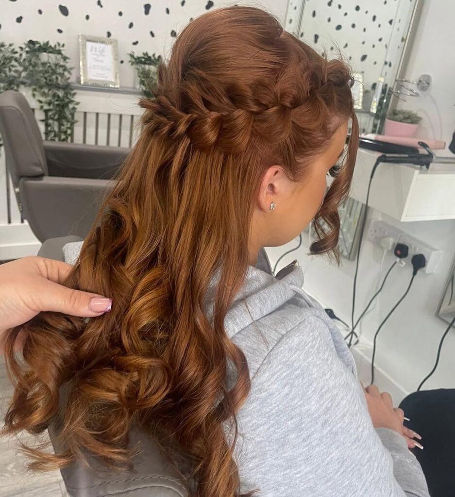 long prom hair