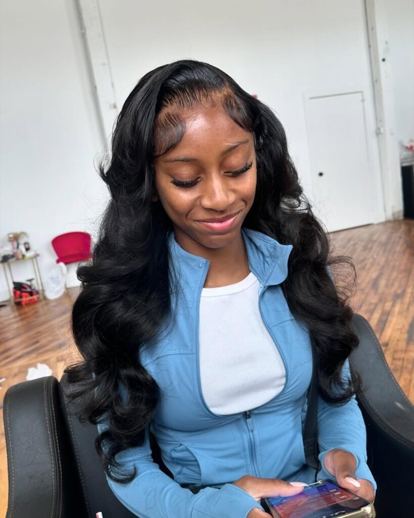 long prom hair