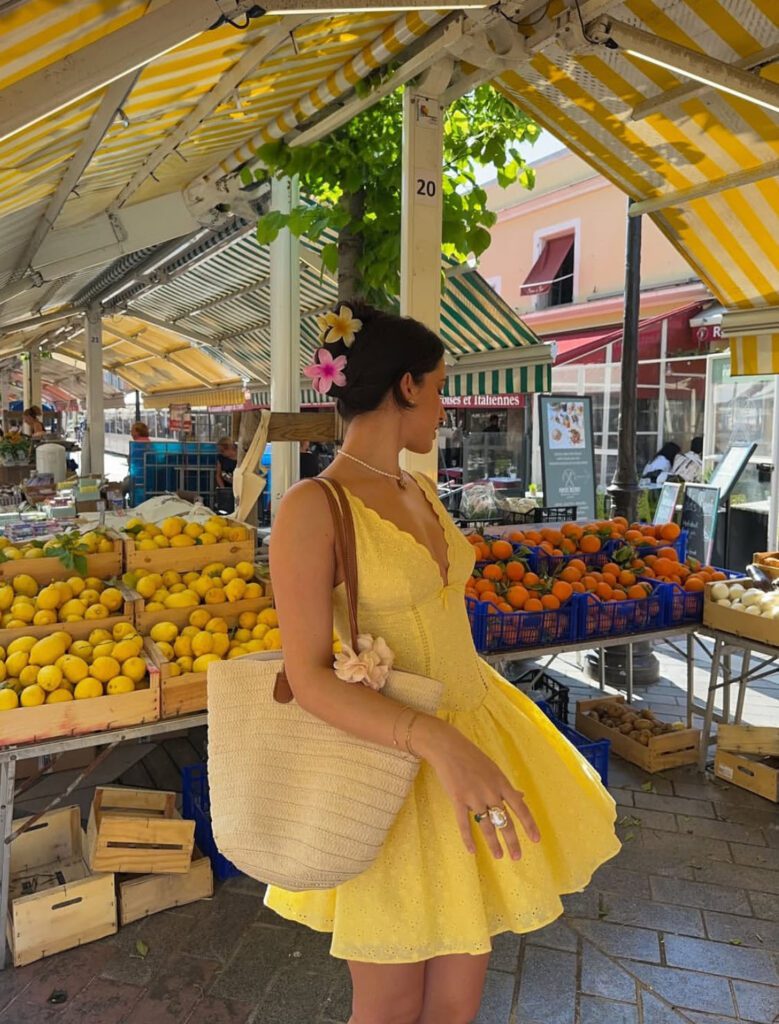 butter yellow dress
