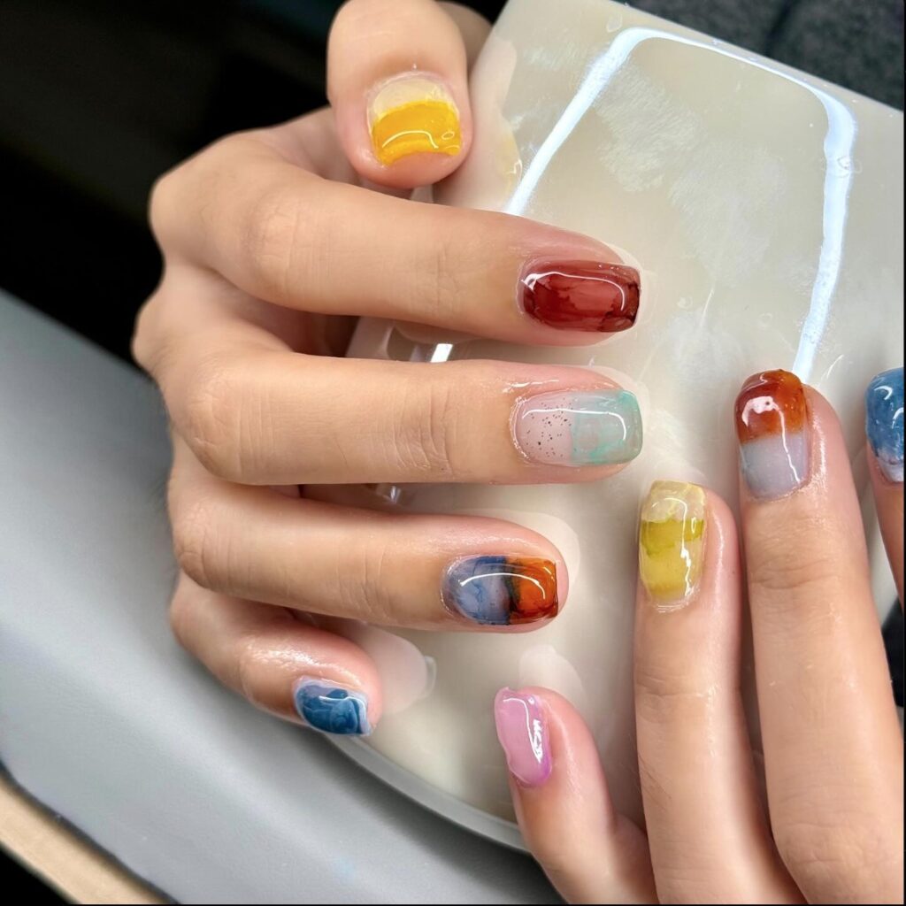 two tone nails