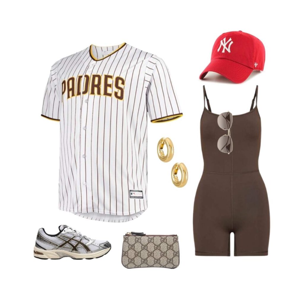 plus size baseball game outfits