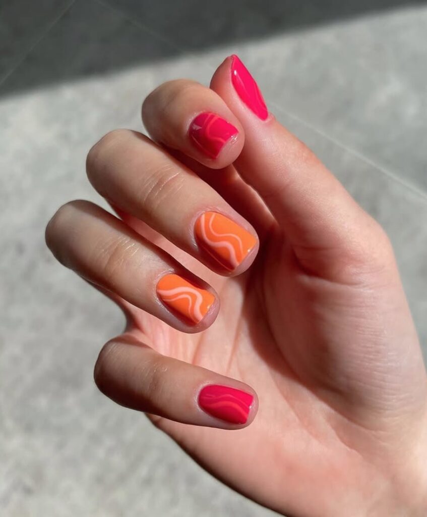 two color nail polish trend