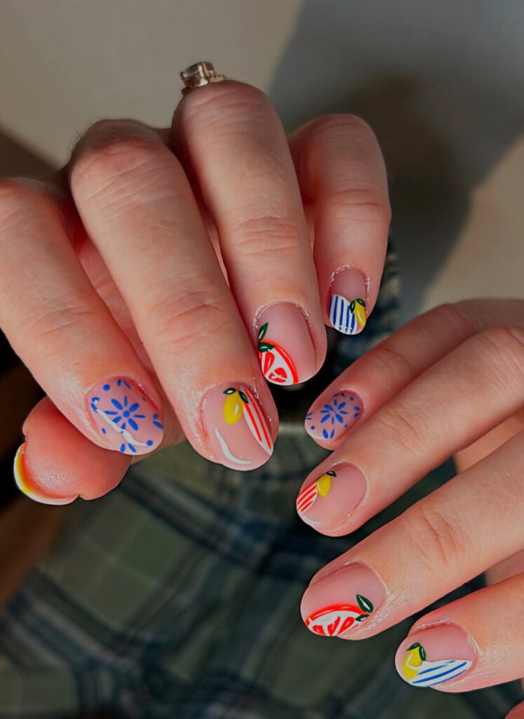 cute fruit nails