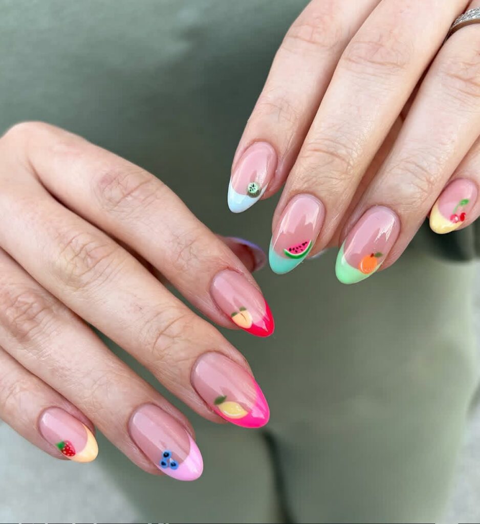 simple fruit nails