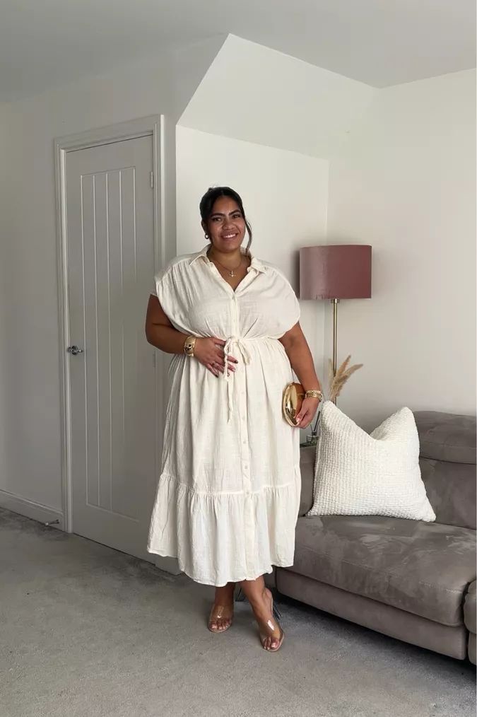 dress for chubby girl to look slim