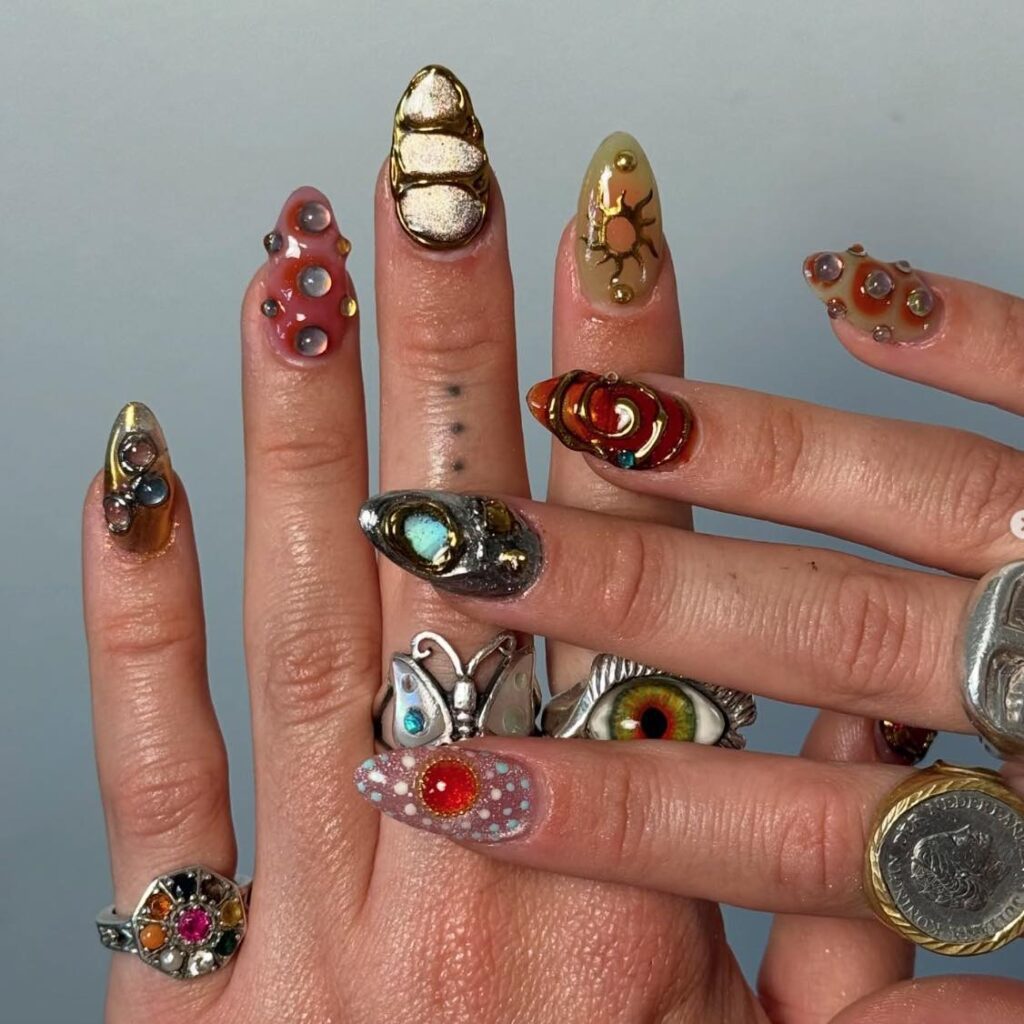 summer festival nails