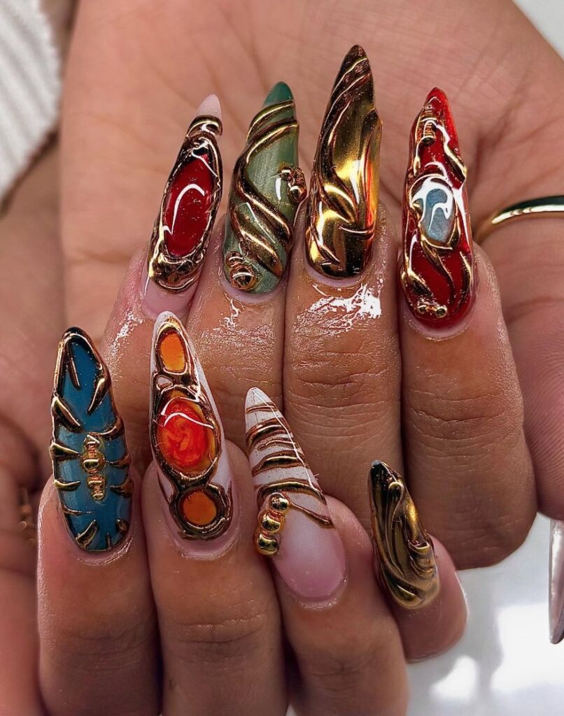 festival nails ideas