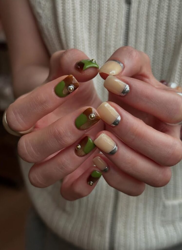 festival inspired nails