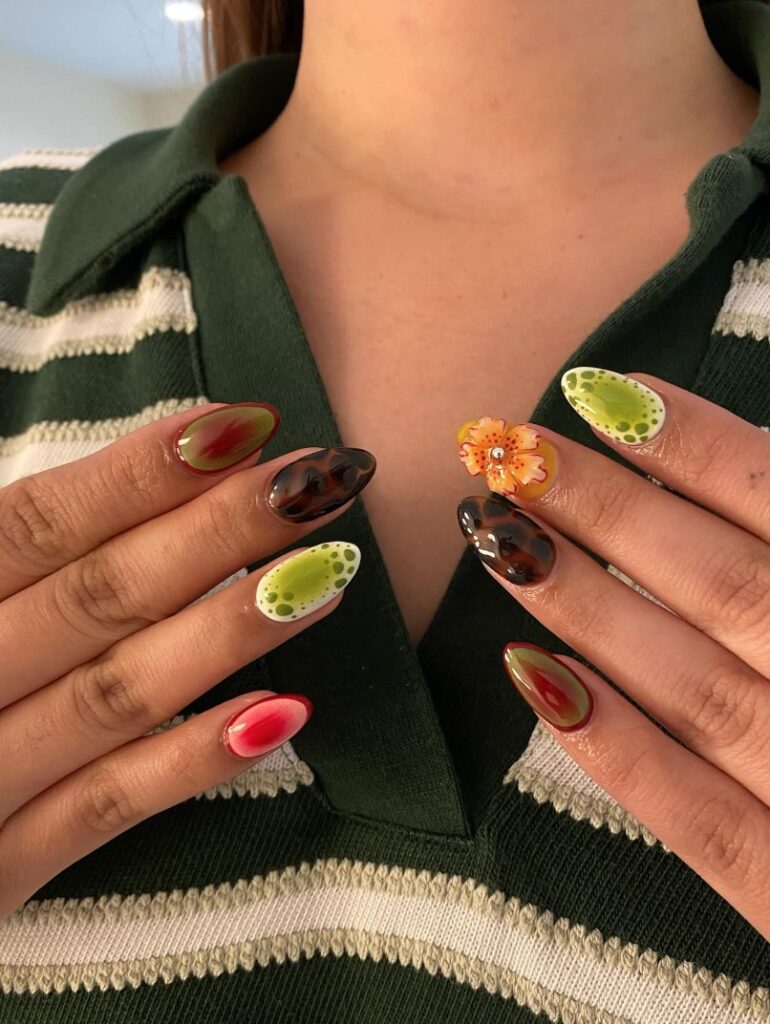 summer festival nails