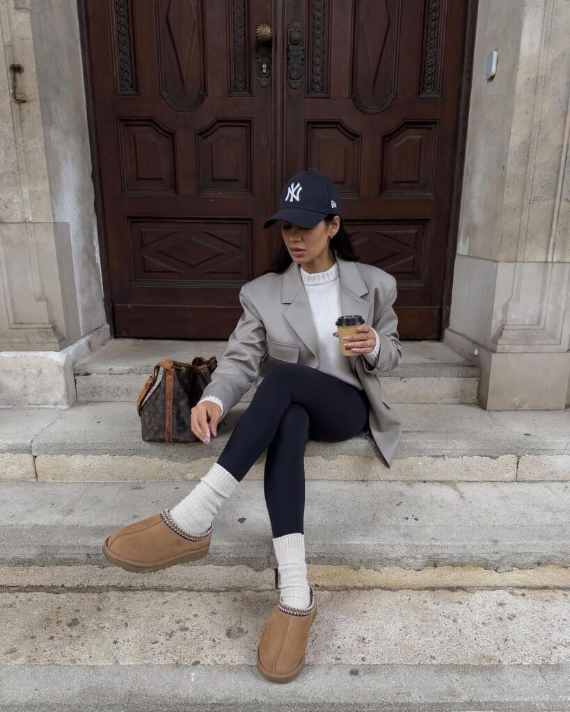 ugg tasman slipper outfits