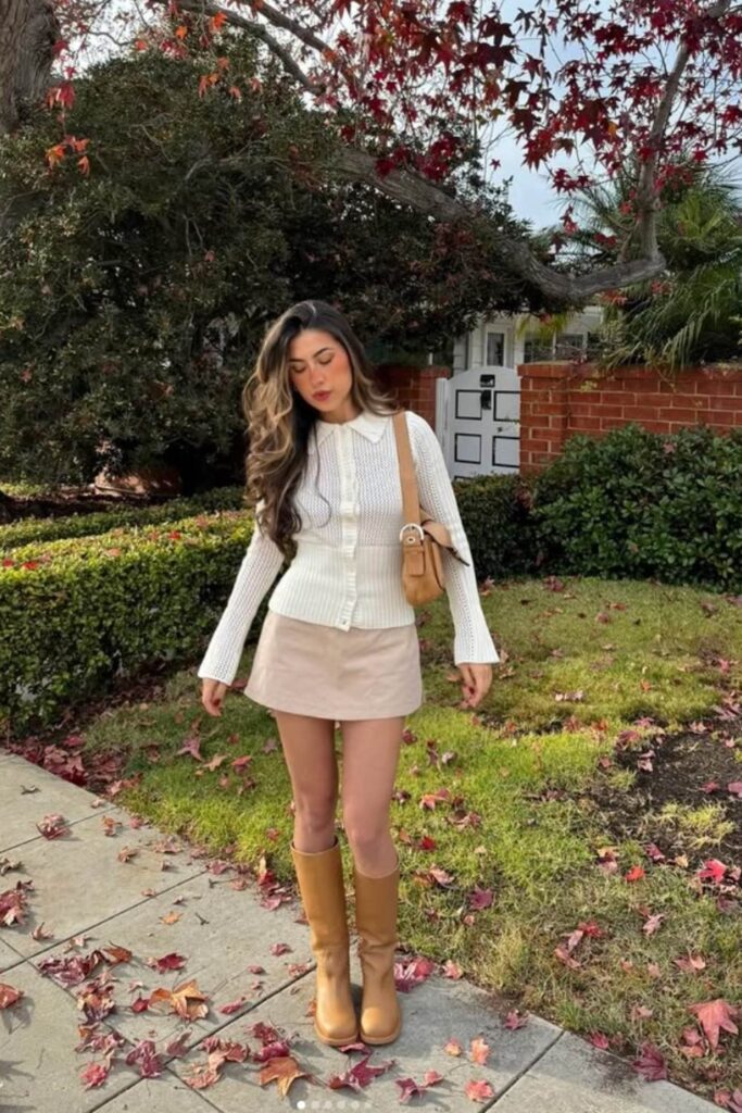 what outfit goes with brown boots