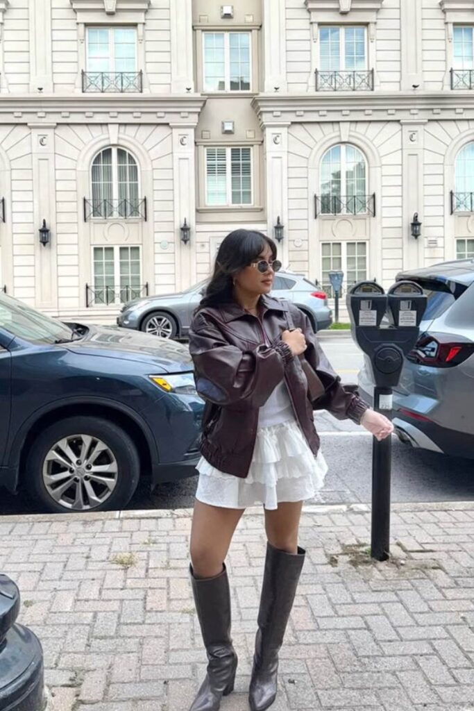 what outfit goes with brown boots