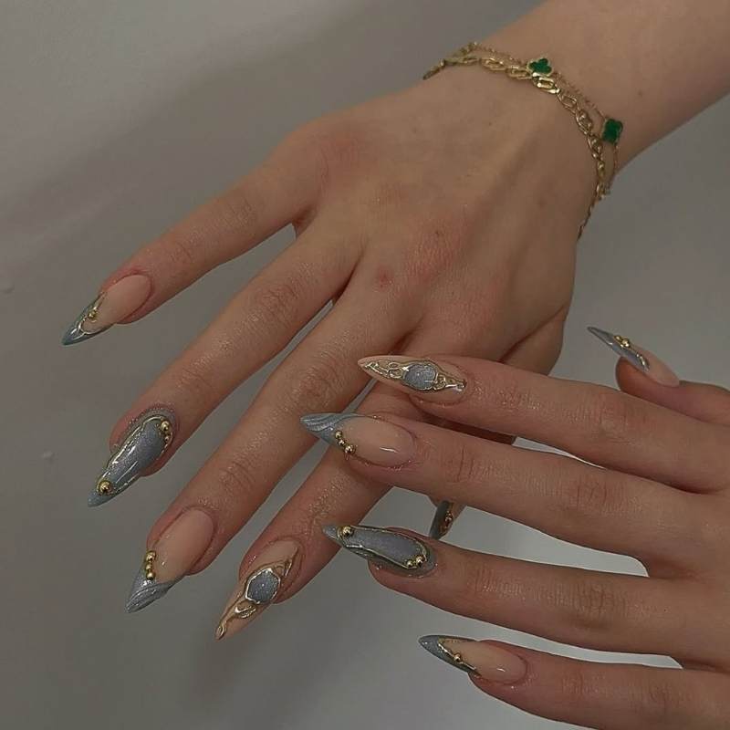 winter nails pinterest