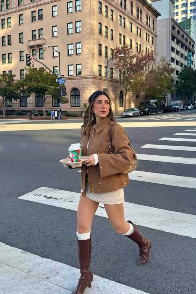 brown boots outfits