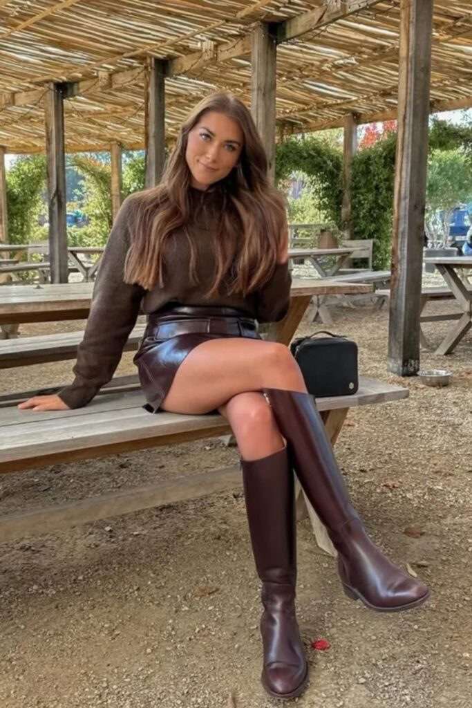 brown boots outfits
