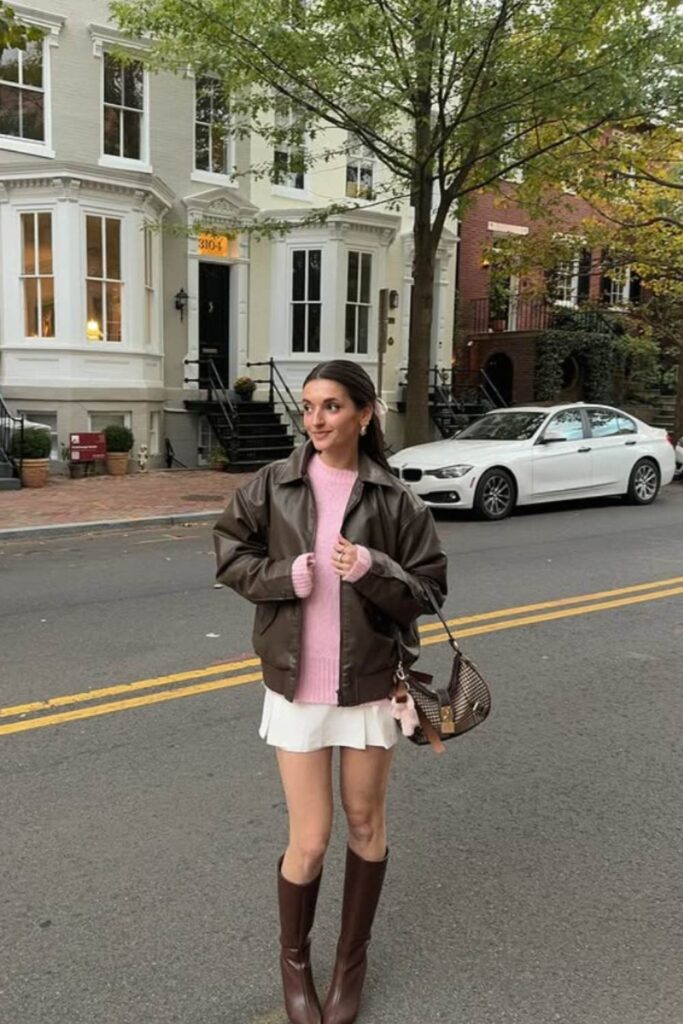 what outfit goes with brown boots