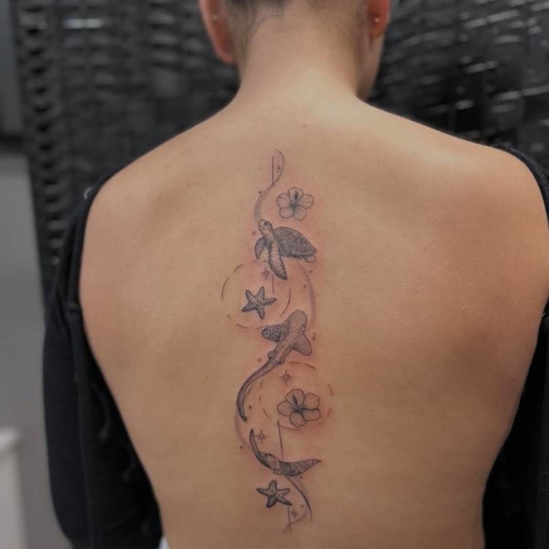 spine tattoos