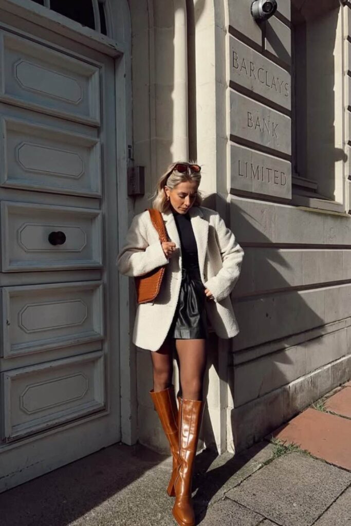 what outfit goes with brown boots